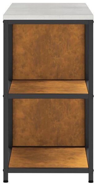 Konyhai Tároló Készlet polcokkal 2 pcs Rozsdás 120 x 50 x 92 cm