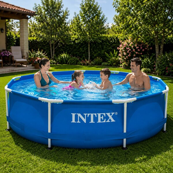 Intex Metal Frame Pool Kör Alakú Medence 305 x 76 cm 28200ND
