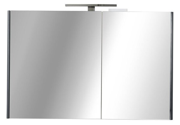 TMP SHARP - FEKETE - Tükrös fürdőszobai szekrény - 100 cm
