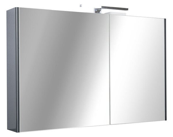 TMP SHARP - FEKETE - Tükrös fürdőszobai szekrény - 100 cm