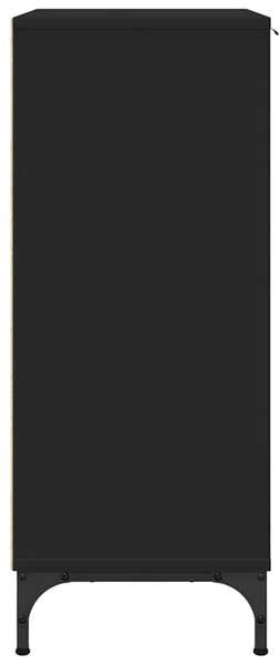 Széf fiókkal Fekete 89.5 x 33 x 82 cm Faanyag