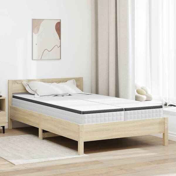 Matrac 2 pcs Fehér és Szürke 60 x 200 cm Bonell Rugó