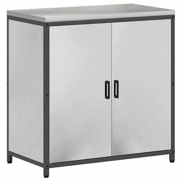 Konyhai Tároló Készlet polcokkal 2 pcs Ezüst 180 x 50 x 92 cm
