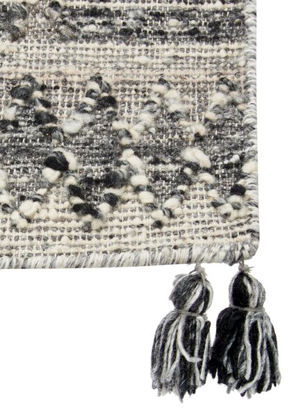 Szőnyeg ARATASHEN Szürke 200 x 300 cm Gyapjú Kilim