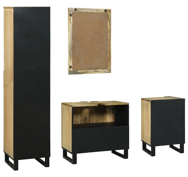 Fürdőszoba bútor szett fiókkal 4 pcs Barna 38 x 33 x 160 cm
