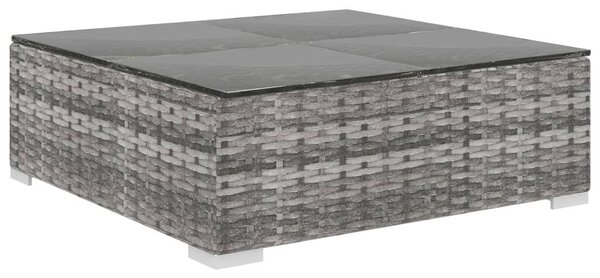 VidaXL 8 részes szürke polyrattan kerti bútorszett párnákkal