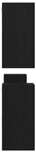TV szekrény garnitúra 7 pcs Musta tammi 60 x 30 x 30 cm Faanyag
