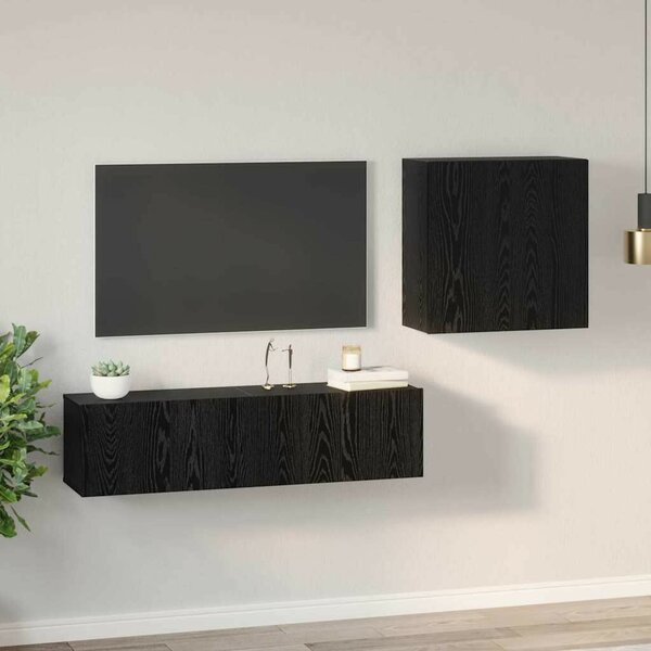 TV szekrény garnitúra 4 pcs Musta tammi 120 x 30 x 30 cm