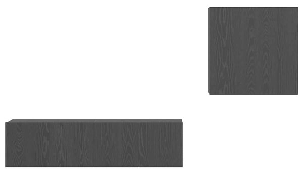 TV szekrény garnitúra 4 pcs Musta tammi 120 x 30 x 30 cm