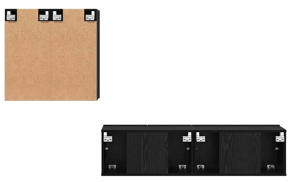 TV szekrény garnitúra 4 pcs Musta tammi 120 x 30 x 30 cm