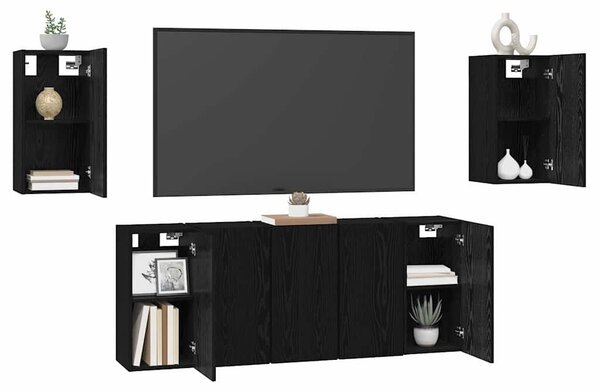 TV szekrény garnitúra 7 pcs Musta tammi 30.5 x 30 x 60 cm