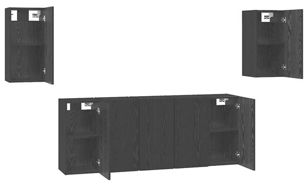 TV szekrény garnitúra 7 pcs Musta tammi 30.5 x 30 x 60 cm