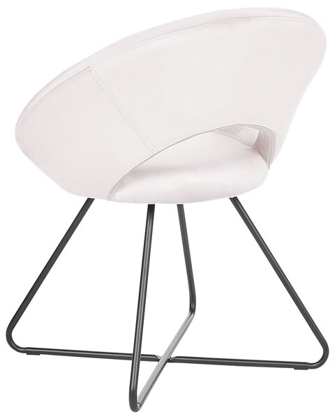 Étkezőszék RACHEL Bársony Törtfehér