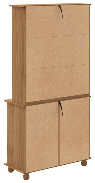 Kagy fiókkal ASKIM mézbarna 91 x 40 x 184 cm Tömör fenyőfa