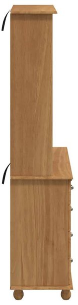 Kagy fiókkal ASKIM mézbarna 91 x 40 x 184 cm Tömör fenyőfa