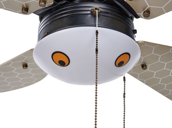 Mennyezeti ventilátor világítással DOLORES LED Sárga