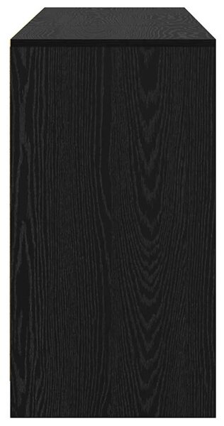 Széf 3 pcs Musta tammi 70 x 41 x 75 cm Faanyag