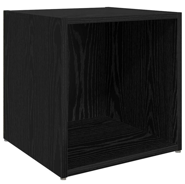 TV Szekrény Szett 8 pcs Fekete tölgy 37 x 35 x 72 cm Faanyag