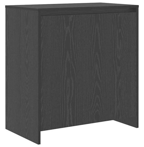 Széf 3 pcs Musta tammi 70 x 41 x 75 cm Faanyag