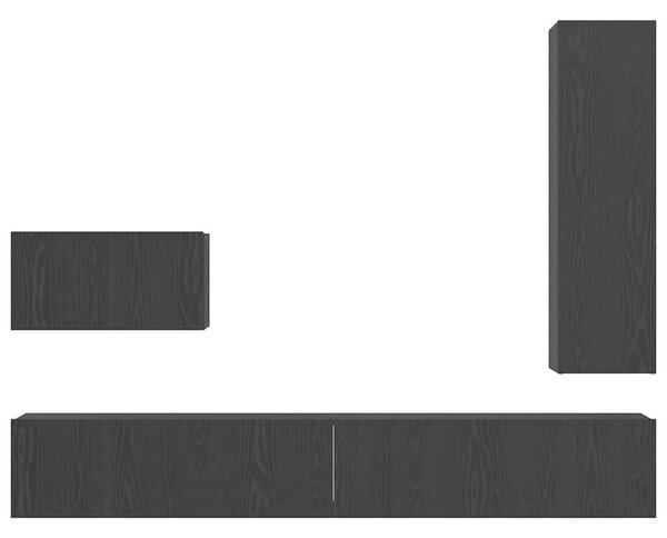 TV szekrény garnitúra 4 pcs Musta tammi 200 x 30 x 30 cm