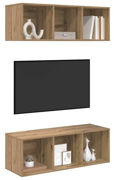 TV szekrény garnitúra 2 db Artisan tölgy Szerelt Fa
