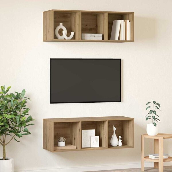 TV szekrény garnitúra 2 db Artisan tölgy Szerelt Fa