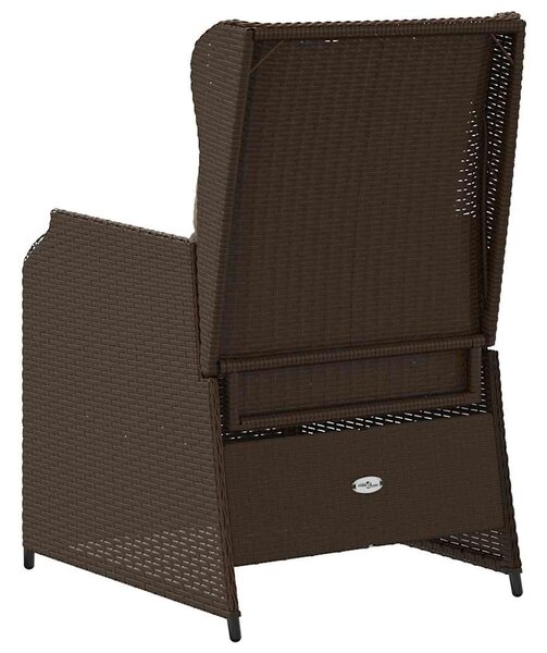 Kerti pad 2 db Barna polirattan