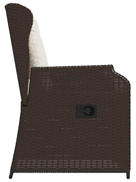 Kerti pad 2 db Barna polirattan