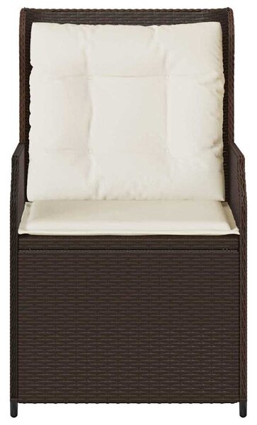 Kerti pad 2 db Barna polirattan