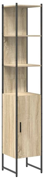 Fürdőszoba bútor szett 3 pcs sonoma tölgy 33 x 33 x 185.5 cm