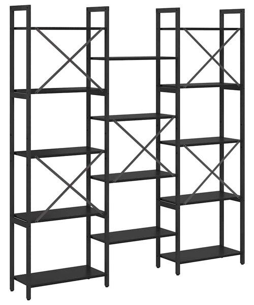 Könyvespolc Musta tammi 156 x 25 x 167.5 cm Faanyag