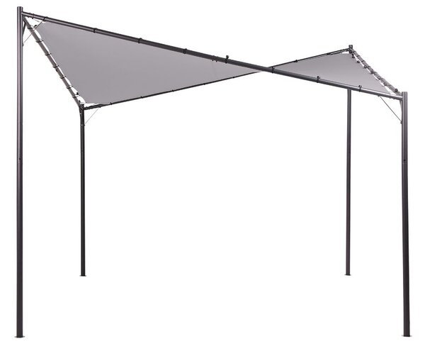 Pavilon AVENTINE Fém 300 cm 300 cm Szürke