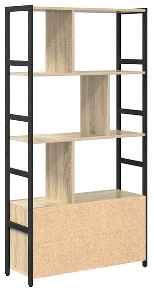 Könyvespolc sonoma tölgy 80 x 30 x 155.5 cm Faanyag
