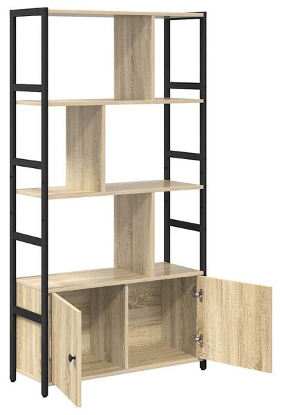 Könyvespolc sonoma tölgy 80 x 30 x 155.5 cm Faanyag