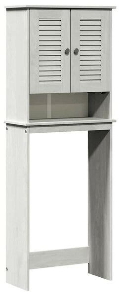WC Szekrény polcokkal VIGO Fehér 60 x 27 x 161 cm Tömör fenyőfa