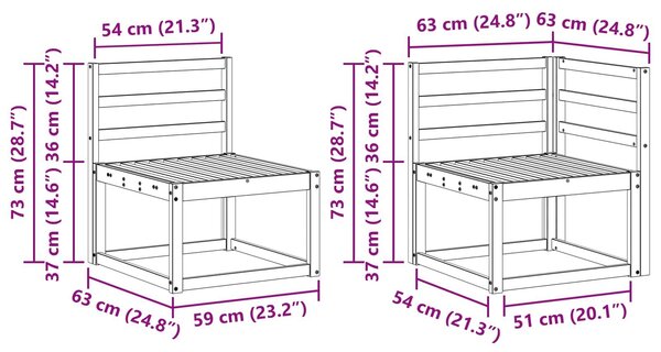 VidaXL Kültéri kanapé szett 7 pcs