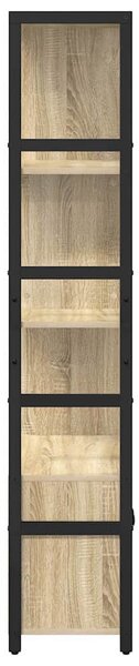 Könyvespolc sonoma tölgy 80 x 30 x 155.5 cm Faanyag