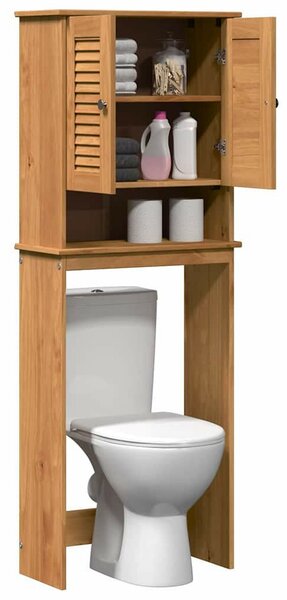 WC Szekrény VIGO mézbarna 60 x 27 x 161 cm Tömör fenyőfa