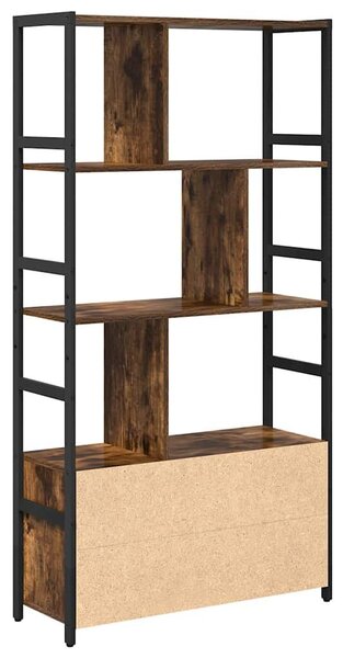 Könyvespolc Füstölt tölgy 80 x 30 x 155.5 cm Faanyag