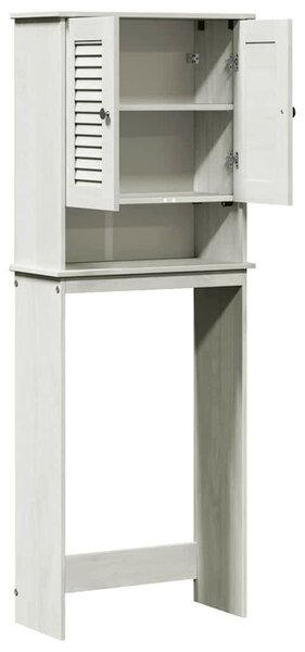 WC Szekrény polcokkal VIGO Fehér 60 x 27 x 161 cm Tömör fenyőfa