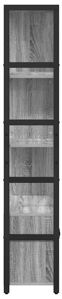 Könyvespolc Szürke sonoma 80 x 30 x 155.5 cm Faanyag