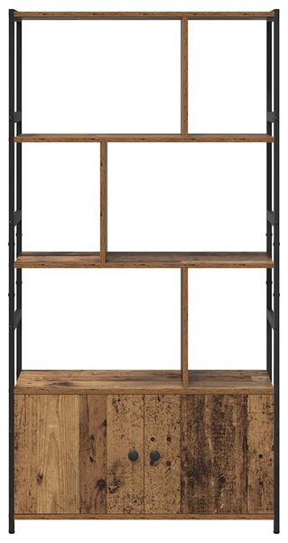 Könyvespolc Régi fa 80 x 30 x 155.5 cm Faanyag