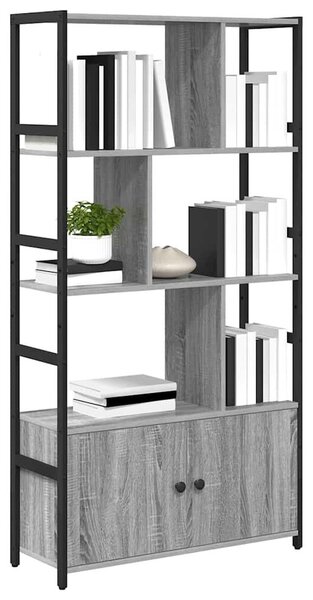 Könyvespolc Szürke sonoma 80 x 30 x 155.5 cm Faanyag