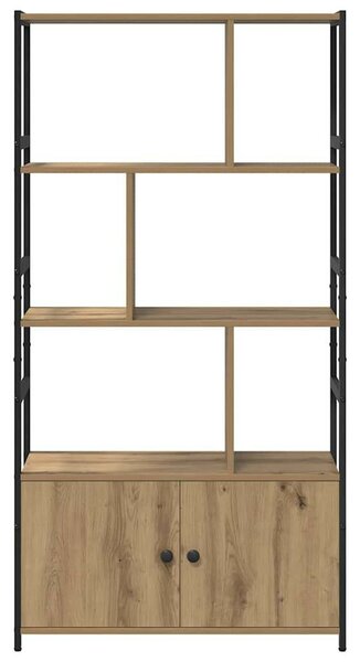 Könyvespolc kézműves tölgy 80 x 30 x 155.5 cm Faanyag