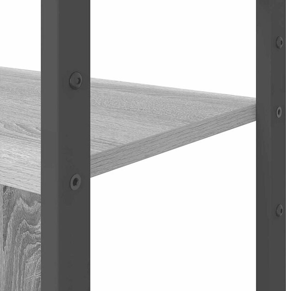 Könyvespolc Szürke sonoma 80 x 30 x 155.5 cm Faanyag