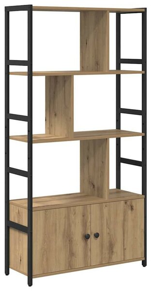 Könyvespolc kézműves tölgy 80 x 30 x 155.5 cm Faanyag