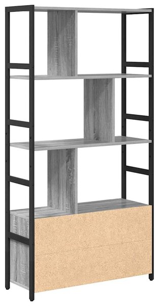 Könyvespolc Szürke sonoma 80 x 30 x 155.5 cm Faanyag