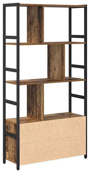 Könyvespolc Régi fa 80 x 30 x 155.5 cm Faanyag