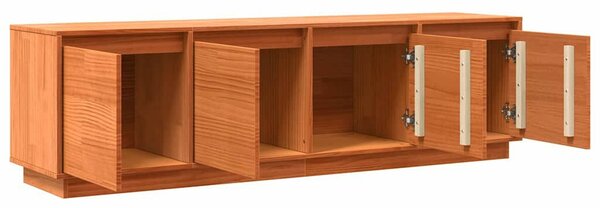 TV szekrény Barna 156 x 37 x 45 cm Tömör fenyőfa