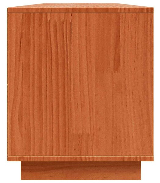 TV szekrény Barna 156 x 37 x 45 cm Tömör fenyőfa